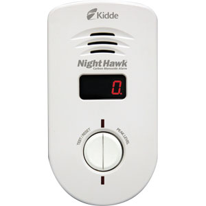 Kidde 900-0234 Nighthawk CO Alarm, AC Plug-In w/ Battery Backup/Digital Display