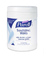 Gojo 9010-06 Purell® Sanitizing Wipes, 175/Ea, 6/Cs.