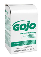 Gojo 9172-12 Multi Green® Hand Cleaner, 800ml Bag, 12/Cs.