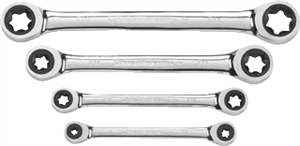 Gearwrench 9224 4 Pc. E-Torx Double Box Ratcheting Wrench Set