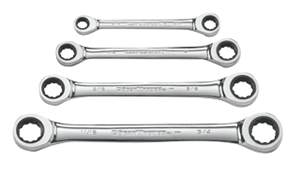 Gearwrench 9240 4 Pc. Double Box Ratcheting Wrench Set-SAE