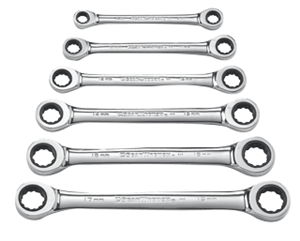 Gearwrench 9260 6 Pc. Double Box Ratcheting Wrench Set-METRIC