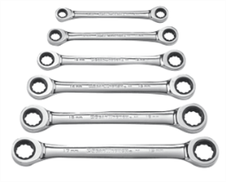 Gearwrench 9260 6 Pc. Double Box Ratcheting Wrench Set-METRIC