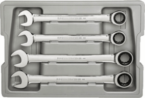 Gearwrench 9413 4 Pc. Combination Ratcheting Wrench Set-Metric