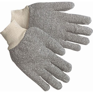 MCR Safety 9420KM Standard Weight, Gray Terry Cloth Gloves,L,(Dz.)