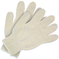 MCR Safety 9510SM 7 Gauge Knit Gloves,100% Cotton, Hemmed,S,(Dz.)