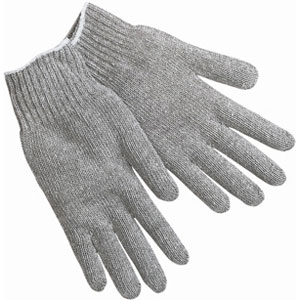MCR Safety 9507SMH Heavy Wt. Hemmed Cotton/Poly Gloves,S,(Dz.)