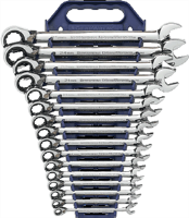 Gearwrench 9602N 16 Pc. Rev. Non-Capstop Combination Ratcheting Set-METRIC