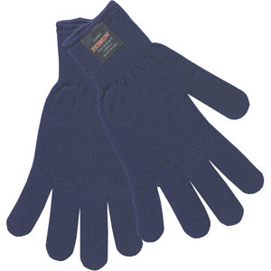 MCR Safety 9622 Thermastat&#153; String Knit Blue Gloves,(Dz.)