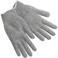 MCR Safety 9637XSM Reg. Wt. Hemmed Cotton/Poly Gloves,XS,(Dz.)