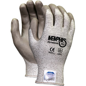 MCR Safety 9672L Memphis&reg; Dyneema&reg; PU Cut Resistant Gloves,L,(Dz.)