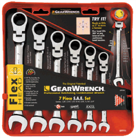 Gearwrench 9700 7 Pc. Flex Combination Ratcheting Wrench Set-SAE