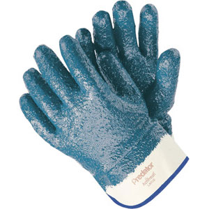 MCR Safety 9761R Predator&#153; Rough Nitrile Fully Coated Gloves,2.5&#34;,(Dz.)