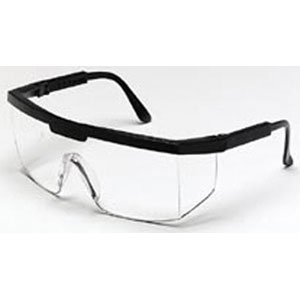MCR Safety 99910 Excalibur&reg; Safety Glasses,Black Nylon Frame,Clear
