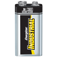 Energizer EN22 Industrial 9V Alkaline Battery, 12/Pkg
