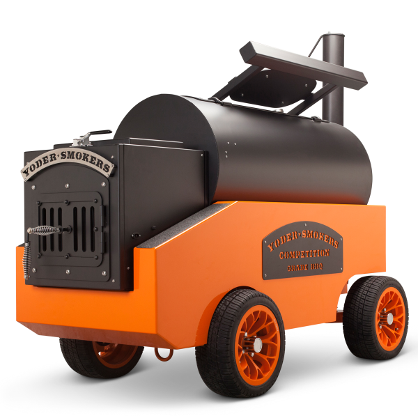 Yoder Cimarron Orange Competition Cart Pellet Grill for Sale Online |  Order Today