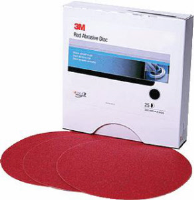 3M 01109 Red Abrasive Stikit Discs P320 -100, 6"