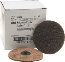 3M 07482 4” Coarse Roloc Surface Conditioning Discs, 10 Ct.