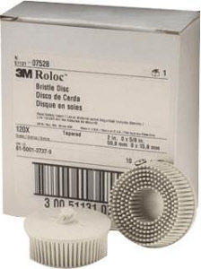 3M 07528 2” Fine Roloc Bristle Discs, 10 Ct.