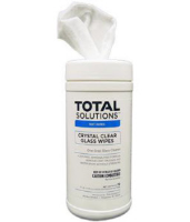 Total Solutions 1558 Crystal-Clear Glass Wipes, 7" X 8", 6/Cs