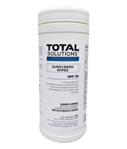 Total Solutions 1559 SunScreen Wipes, 6&#34; X 8&#34;, 12/Cs