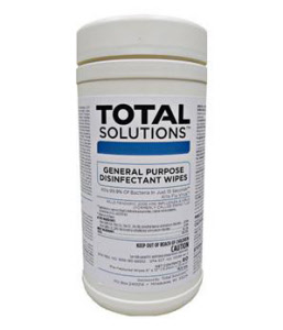 Total Solutions 1563 General Purpose Disinfectant Wipes, 6" X 10", 6/Cs