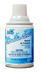 Total Solutions 8427 Mountain Breeze Metered Air Freshener, 12 oz cans, 6.75 oz net wt. 12/Cs