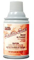 Total Solutions 8428 Vanilla Bean Metered Air Freshener, 12 oz cans, 6.75 oz net wt. 12/Cs