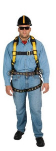 MSA 10077571 Workman Construction Harness w/ Shoulder Pads