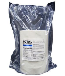 Total Solutions 1574 Facility Wipes, 8 x 10", 2 Refill Bags