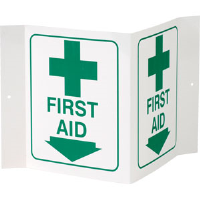 "First Aid" 3-D Rigid Plastic Sign
