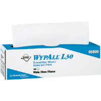 Kimberly Clark 05800 Wypall® L30 Wipers, Pop-Up Box, White, 8 Boxes/100 ea