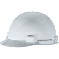 MSA 10074067 SmoothDome™ Slotted Cap w/4 Point Fas-Trac®, White