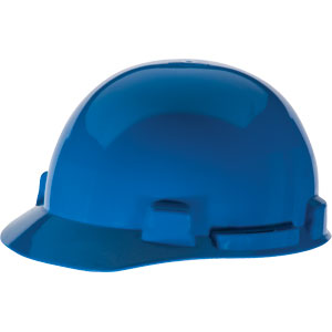 MSA 10074068 SmoothDome&#153; Slotted Cap w/4 Point Fas-Trac&reg;, Blue