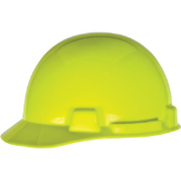 MSA 10074084 SmoothDome™ Slotted Cap w/4 Point Fas-Trac®,Hi-Vis Y/G