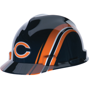 MSA 10098029 Officially Licensed NFL V-Gard® Hard Hats, Chicago Bears