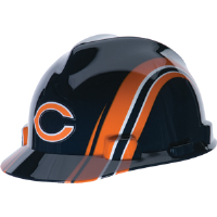 MSA 10098029 Officially Licensed NFL V-Gard® Hard Hats, Chicago Bears