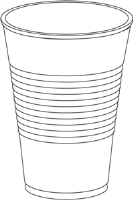 Dart 10N25 Conex® Translucent Plastic Cups, 10 Oz.