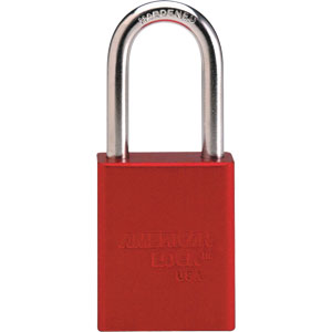 American Lock A1106 1 1/2&#34; Aluminum Padlock, Red
