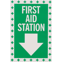"First Aid Station" Self-Adhesive Vinyl Sign