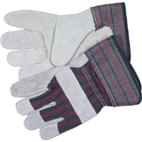 MCR Safety 12010L Industry Grade Economy Leather Gloves,2.5" Cuff,L,(Dz.)