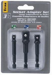Titan 12082 3 Pc. Socket Adapter Set