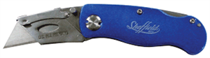 Sheffield 12113 Blue Folding Lockback Utility Knife