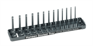 Hansen Global Easy ID Socket Tray, 1/4" - Metric