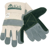 MCR Safety 16012M Side Kick® Gloves Dbl. Leather, Kevlar Thumb/Index,M,(Dz.)