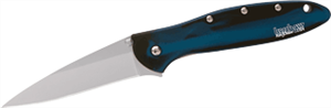 Kershaw Knives 1660BB Leek Knife - Blue w/ Smoked Finish