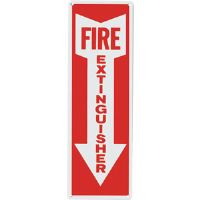 "FIRE EXTINGUISHER" Arrow Aluminum Sign
