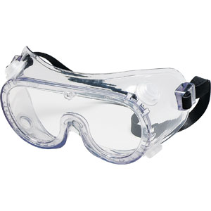 MCR Safety 2230R Chemical Splash Goggles w/Indirect Vent,Clear