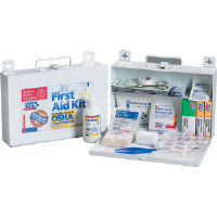 First Aid Only 224-F 25-Person, 107-Pc. Kit w/CPR Shield (Metal)
