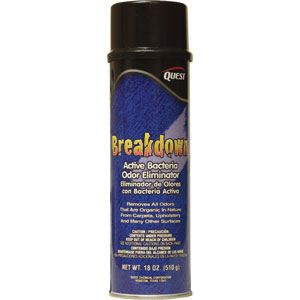 Quest Chemical 229 Breakdown Active Bacteria/Odor Eliminator, 20oz, 12/Cs.